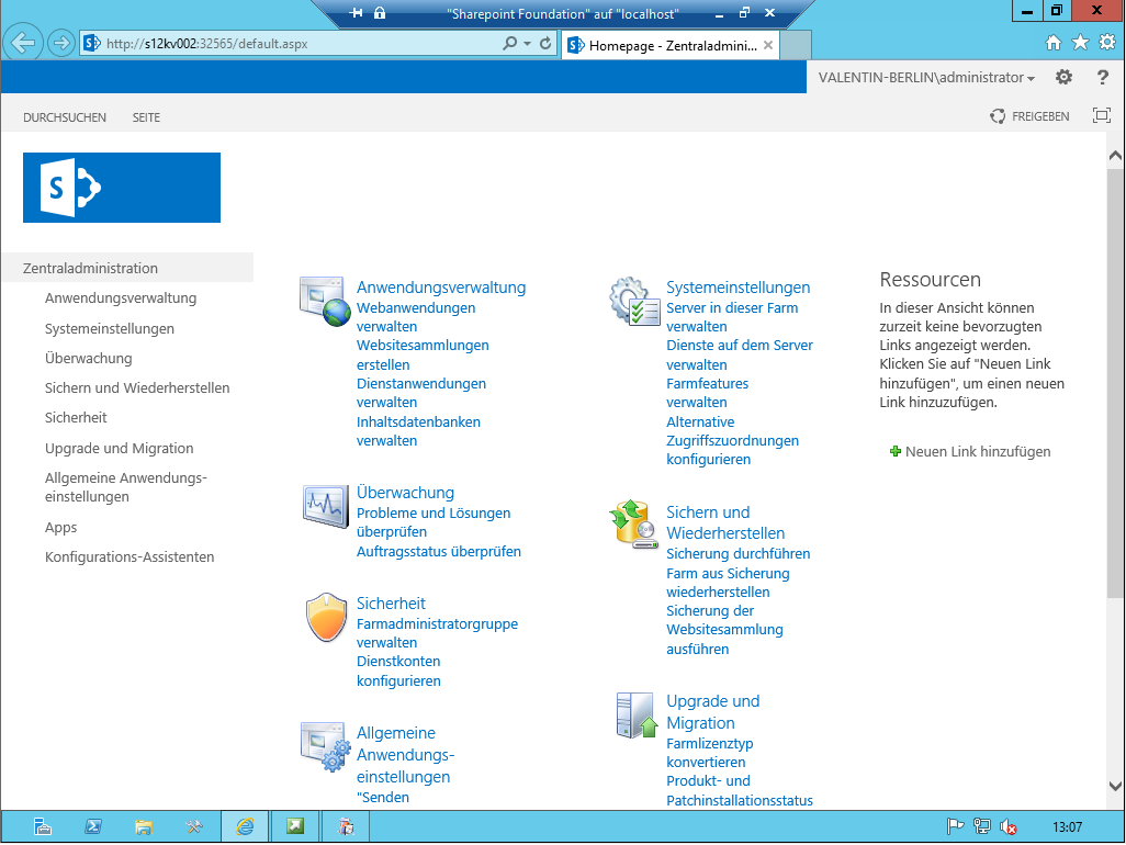 Sharepoint Foundation 2013 – Installation – chilltimes.de – Microsoft Blog